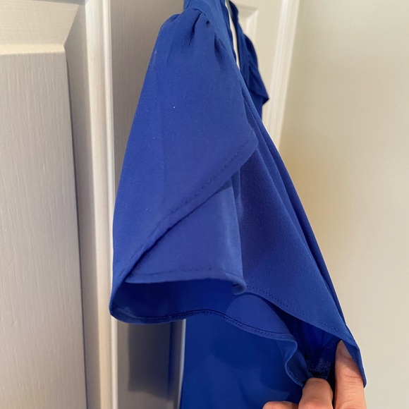 Blue short sleeve blouse - Picture 4 of 6